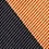 Orange Microfiber Orange & Black Stripe Self-Tie Bow Tie